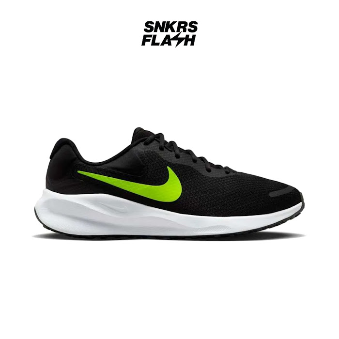 NIKE REVOLUTION 7 BLACK LIME - Size 44.5
