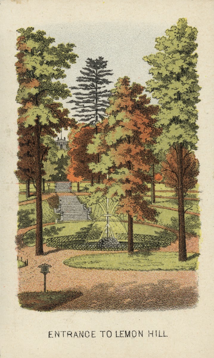 Entrance to Lemon Hill 1870