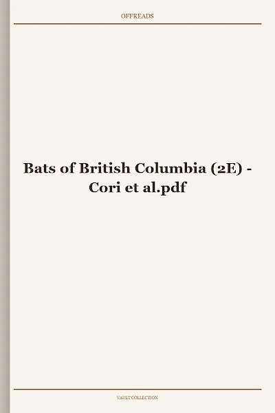 Bats of British Columbia (2E)