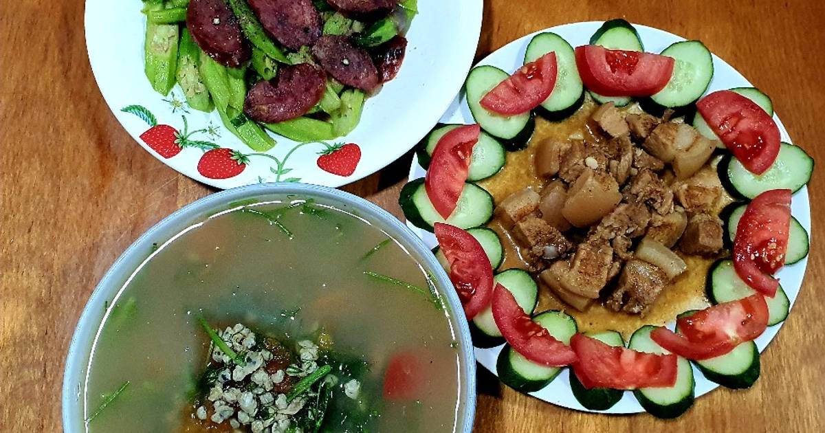 Đậu bắp xào lạp xưởng
