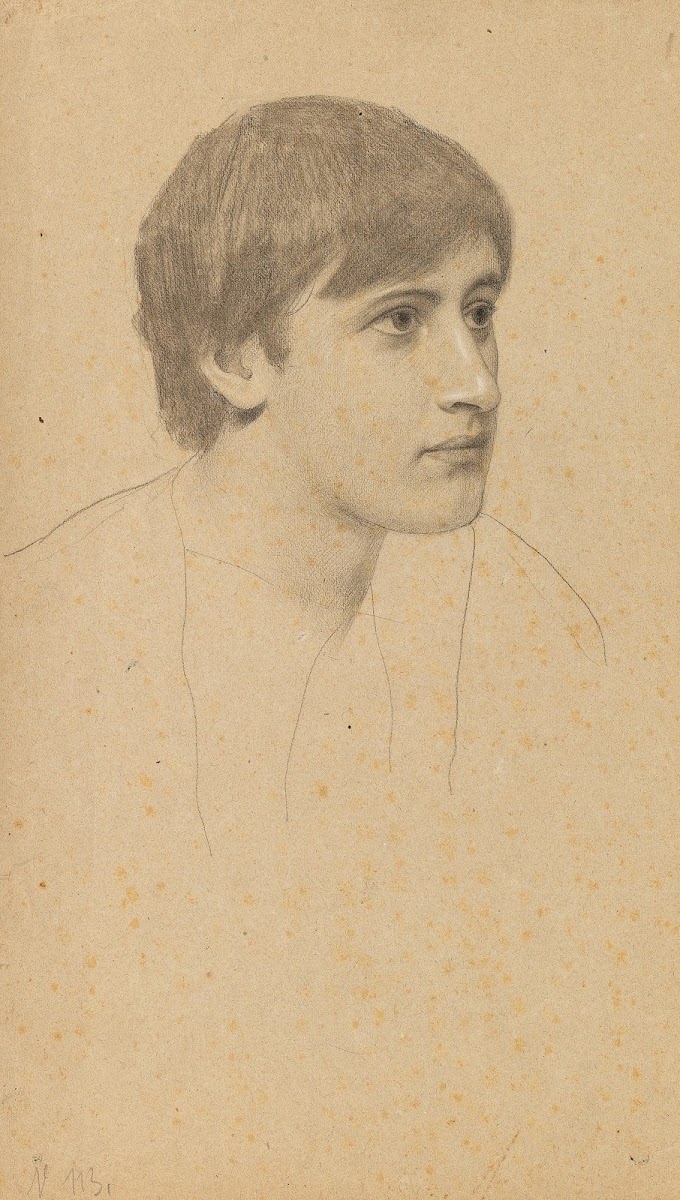 Portrait of a young man c1879