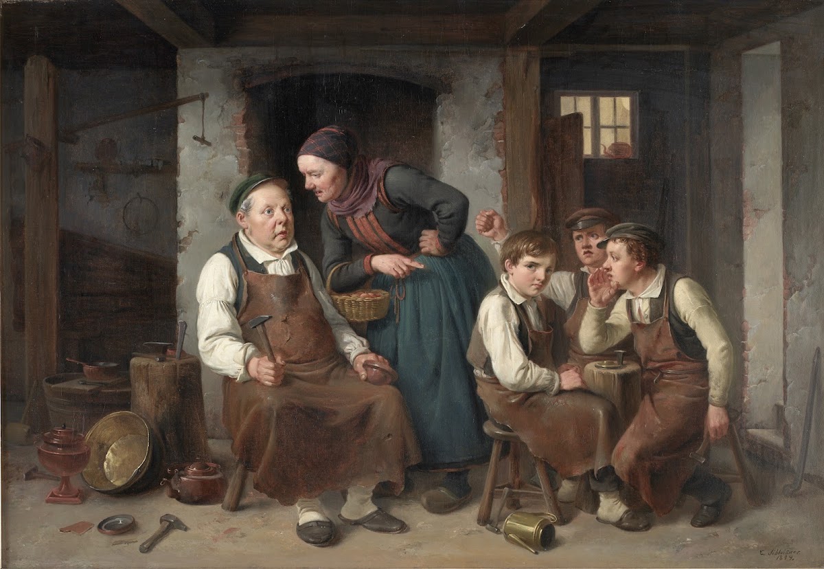 I en kobbersmeds værksted 1858   1859