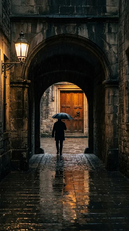 Archway Rainy Reflections