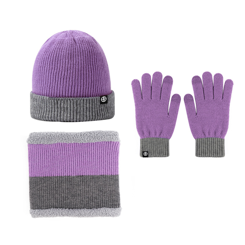 3-teiliges Winter-Set: Mütze, Schal und Handschuhe