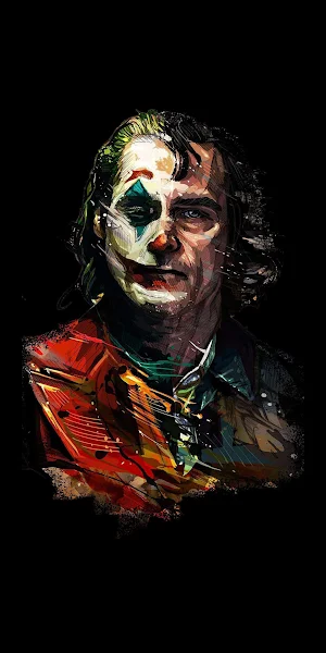Joker, Joaquin Phoenix, Portrait, Art 2K iPhone Wallpaper Background