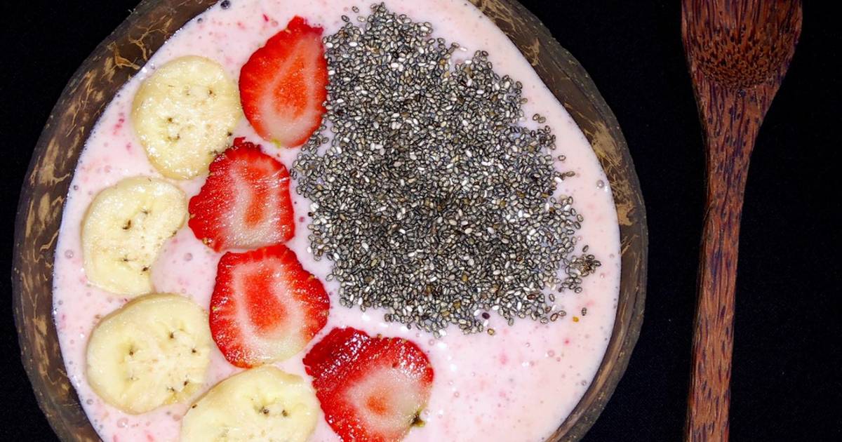 Sinh tố dâu chuối 🍓🍌