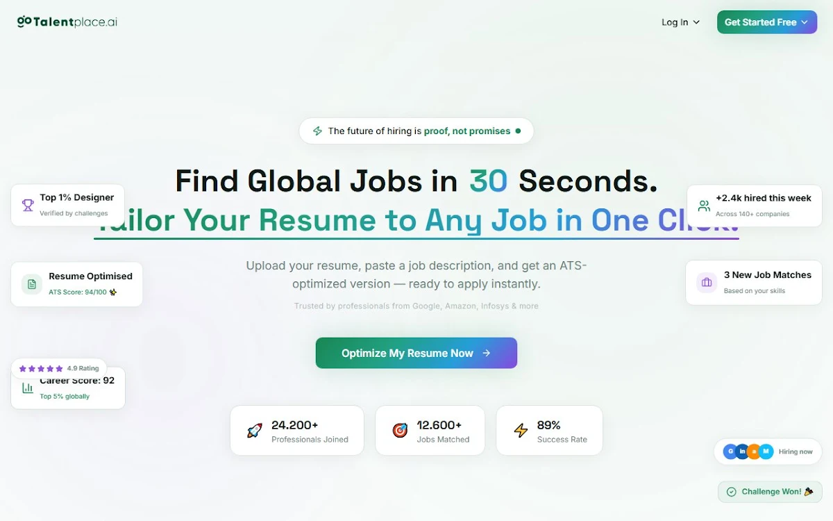 Captura de Talentplace.ai