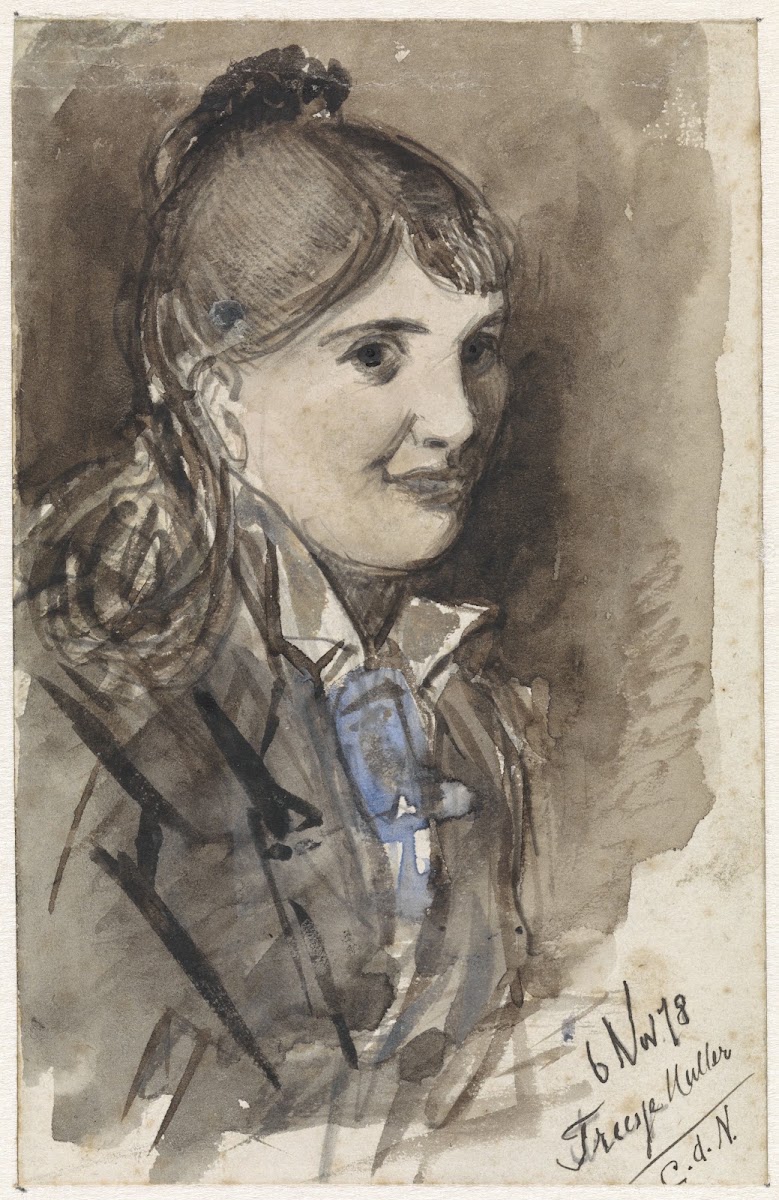 Portret van Treesje Muller 1878