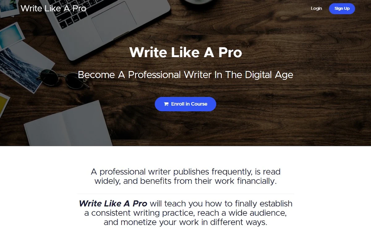Captura de Write Like a Pro