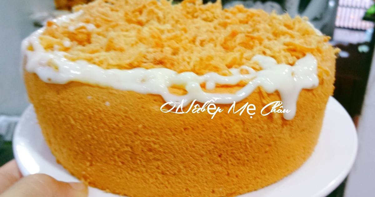 Bánh bông lan chà bông sốt phô mai