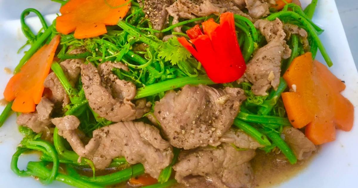 Thịt bò xào đọt su
