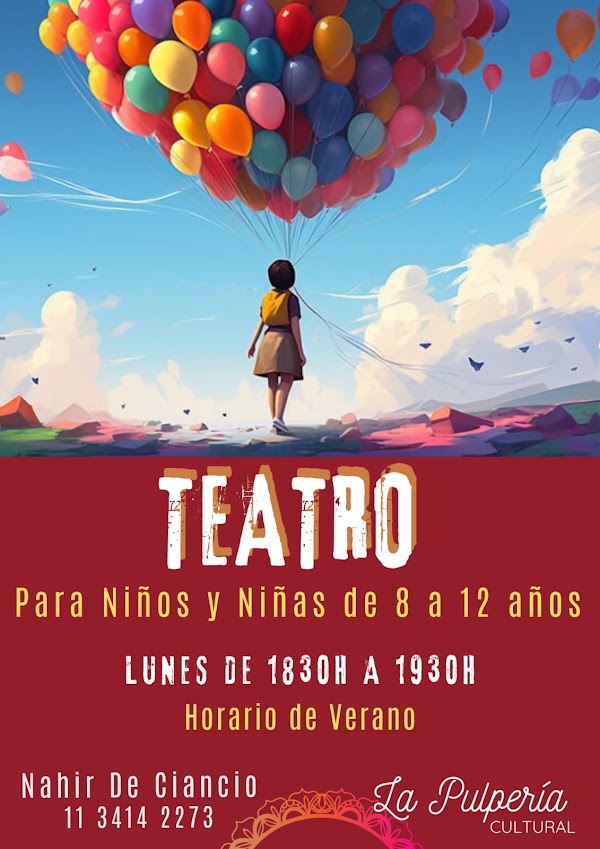 Teatro para niños y niñas de 8 a 12 años