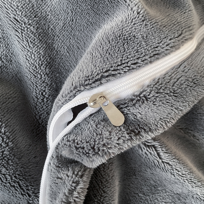 Flauschiges Bettwäsche-Set, Milchfaser-Fleece, Blumenmuster