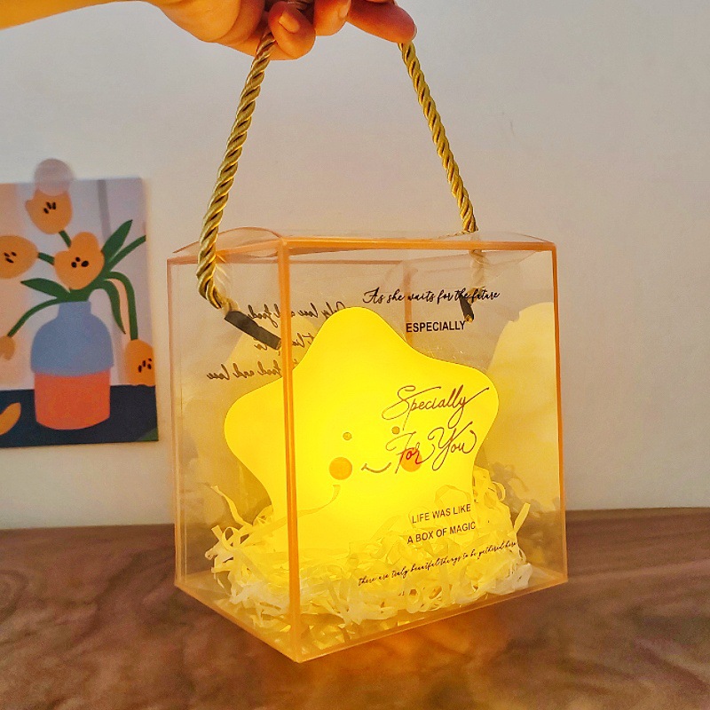 Small night lamp, cartoon design, rechargeable