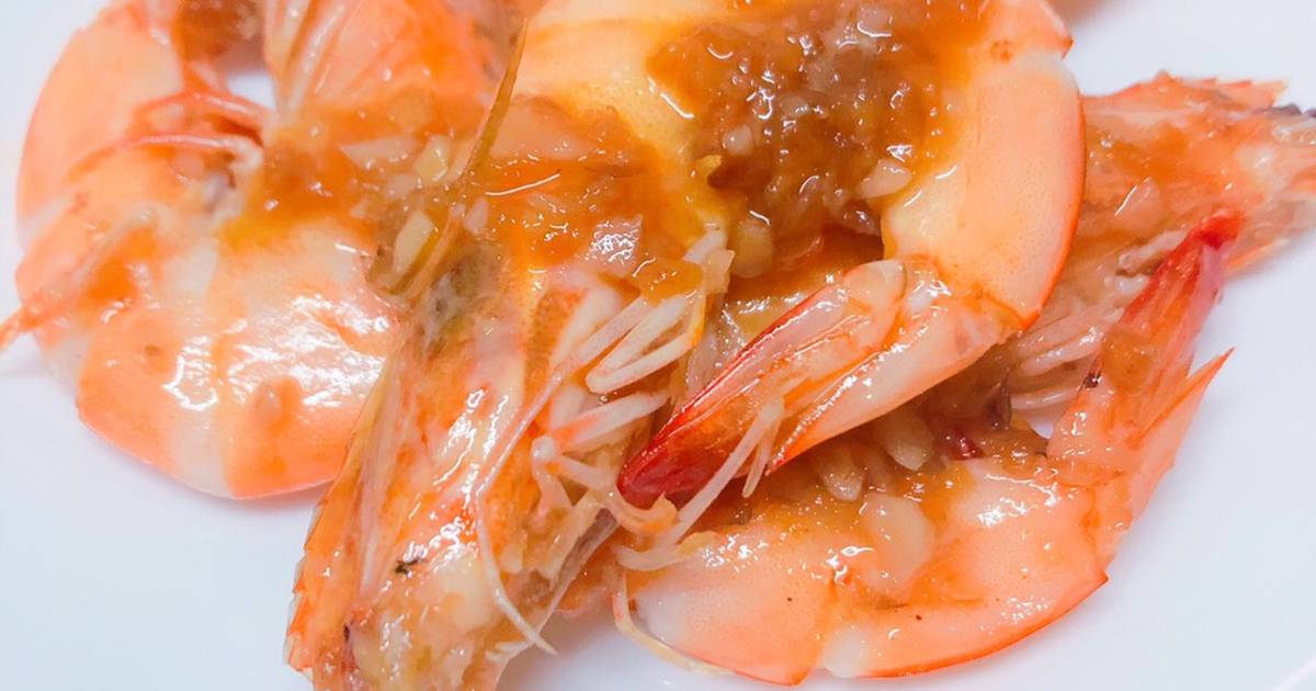 Tôm sú cháy tỏi