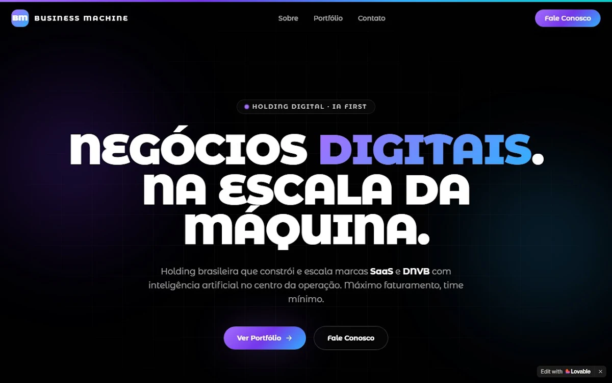 Captura de Businessmachine.org