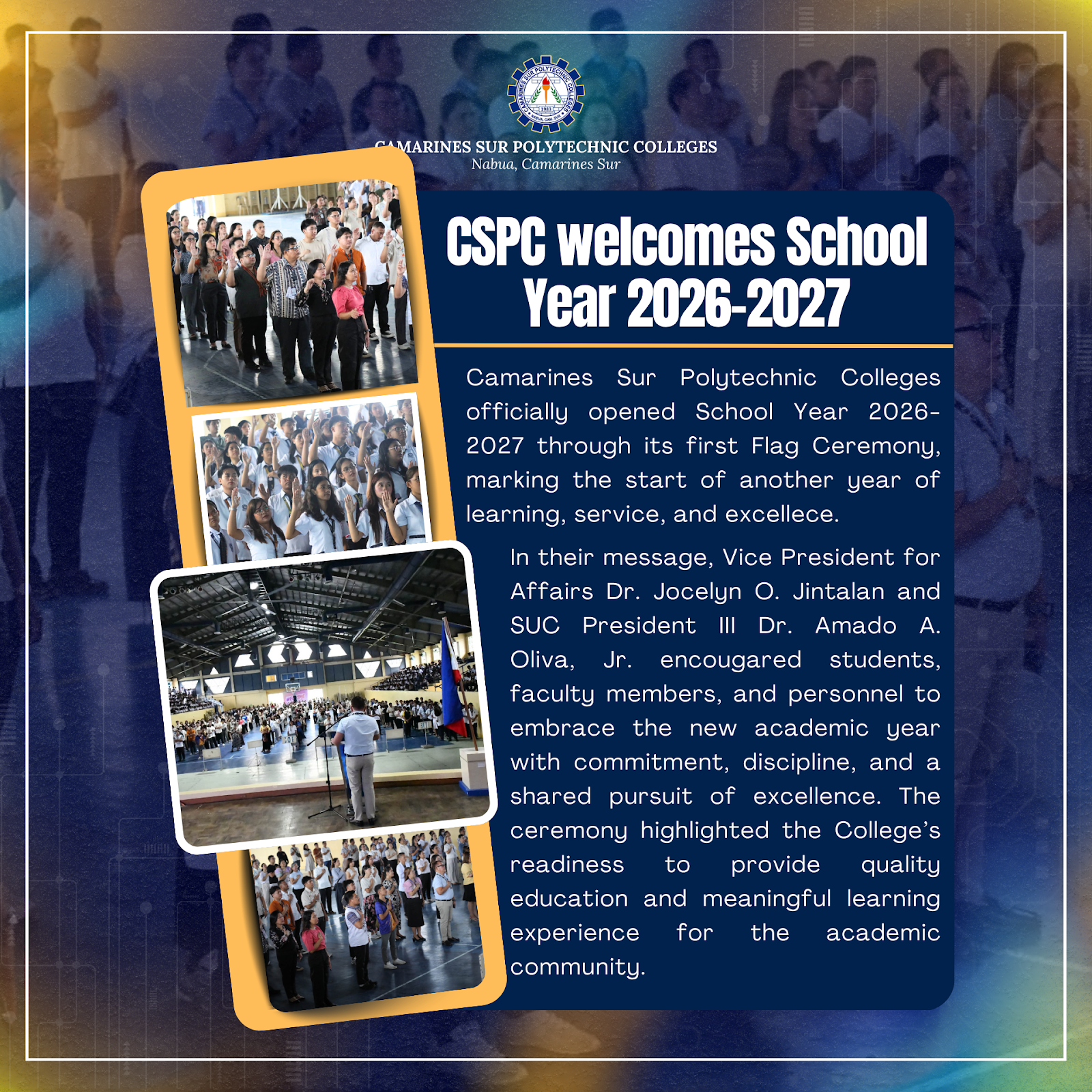CSPC welcomes School Year 2026-2027