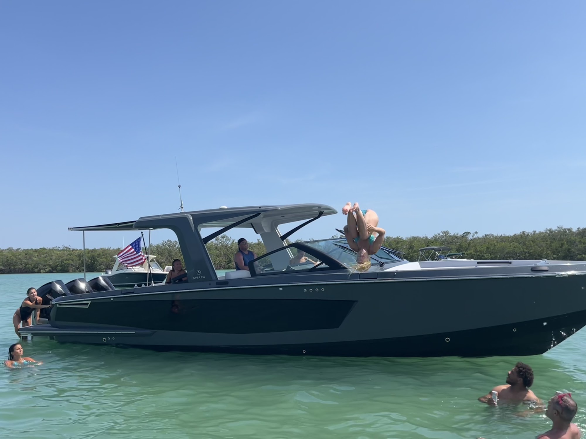 Yacht cruising on the Gulf Coast