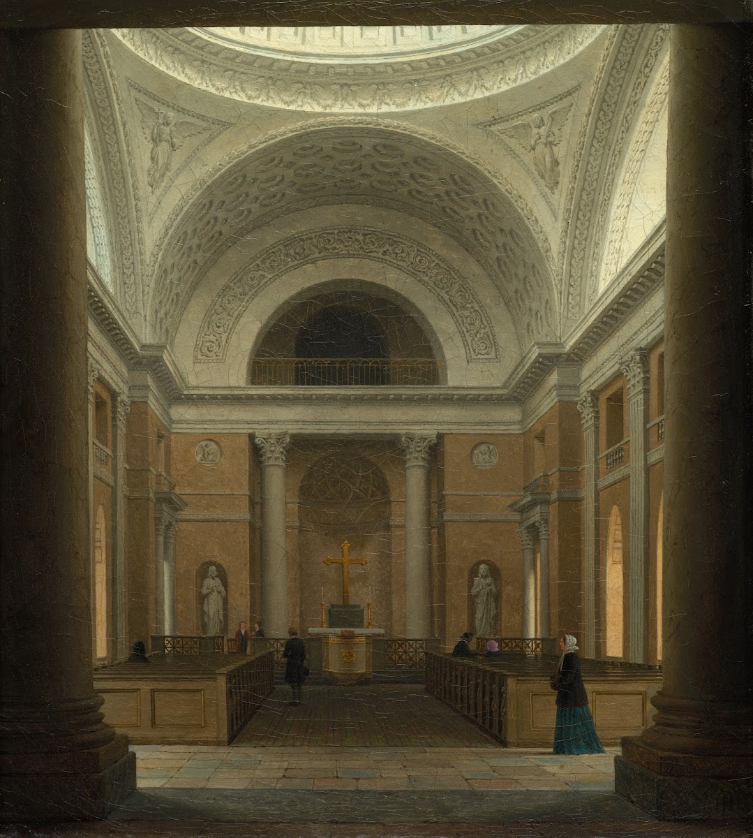 The Slotskirken of Christiansborg Copenhagen c 1850s
