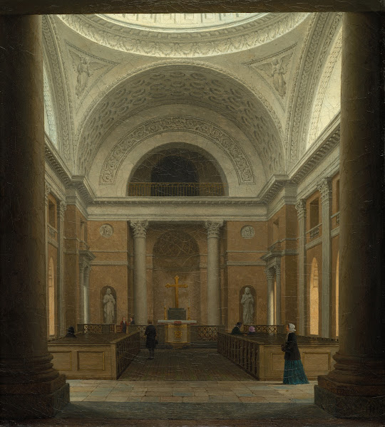 The Slotskirken of Christiansborg Copenhagen c 1850s