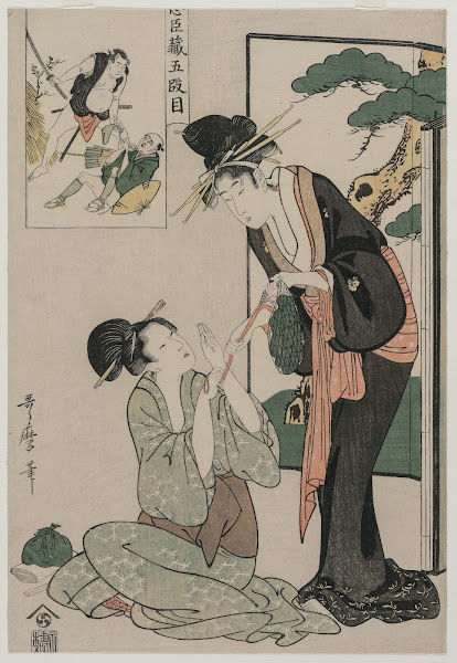 Chushingura Act V of The Storehouse of Loyalty late 1790s