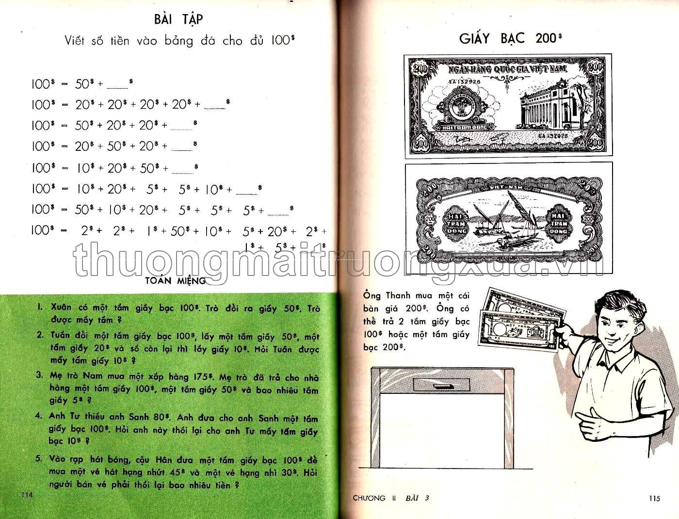 Em học toán lớp tư (1965) - Trang 58