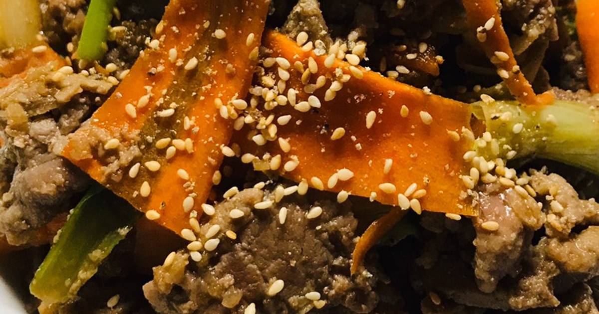 Bò xào rau củ kiểu Hàn