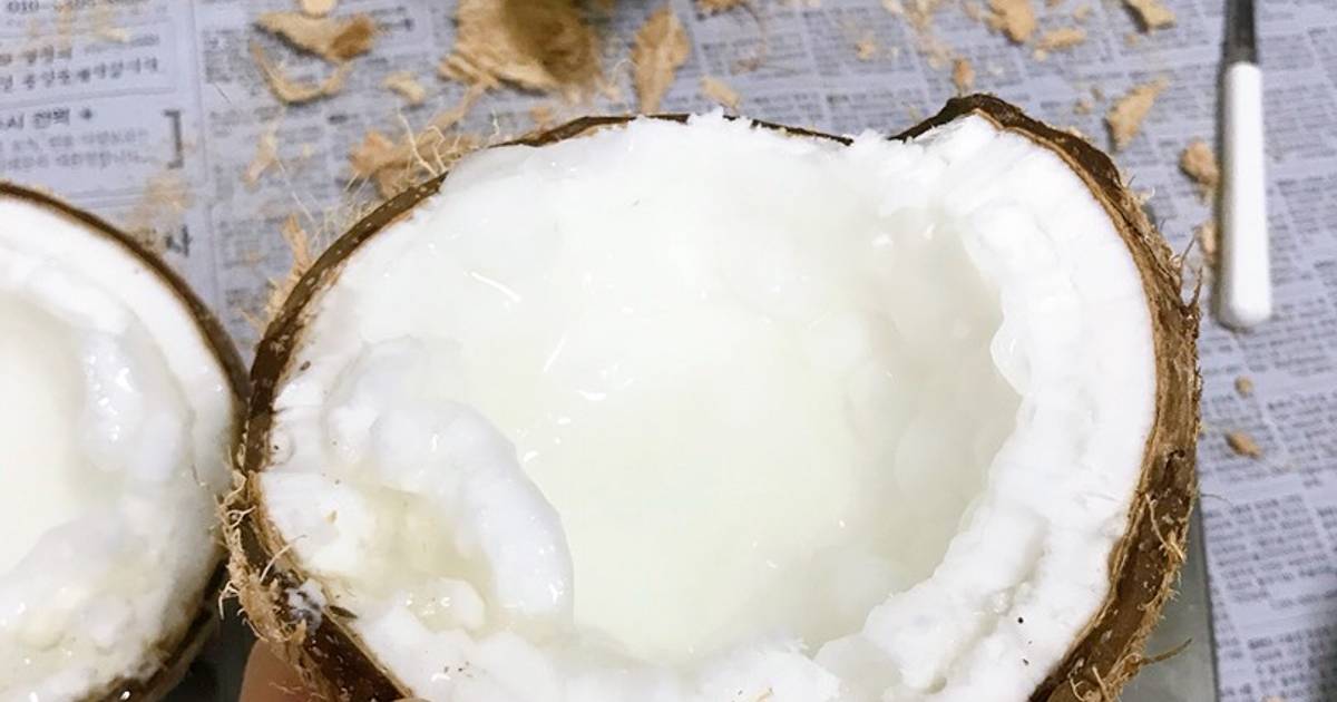 Sinh tố dừa sáp Trà Vinh 🥥🥥🥥