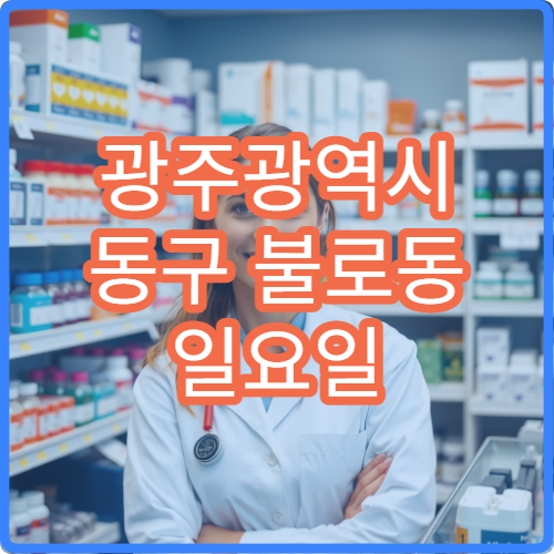 광주광역시 동구 불로동 일요일 문 여는 약국 어린이 해열제 판매