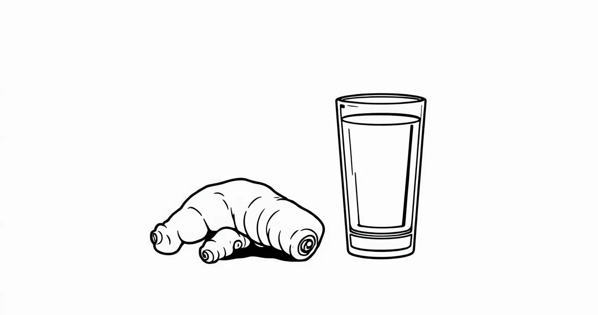 류마티스 관절염 항염 식단 추천 생강과 따뜻한 물 이미지