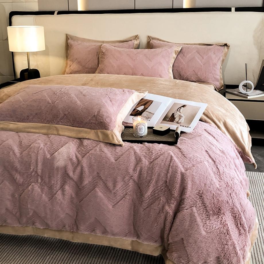 Milk fiber bedding set, 4-piece, extra warm