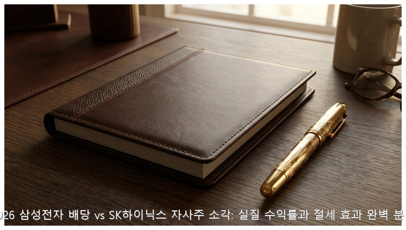 2026 삼성전자 배당 vs SK하이닉스 자사주 소각: 실질 수익률과 절세 효과 완벽 분석 핵심 안내 및 분석 인포그래픽 (2)
