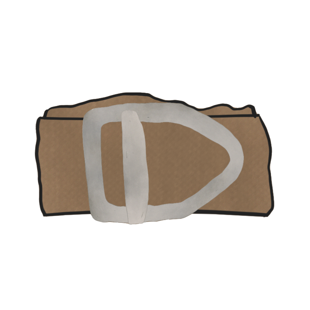 Yeezy Bison Designs 38mm – Last Chance™ Light Duty Gunmetal Buckle – Plus Size product image