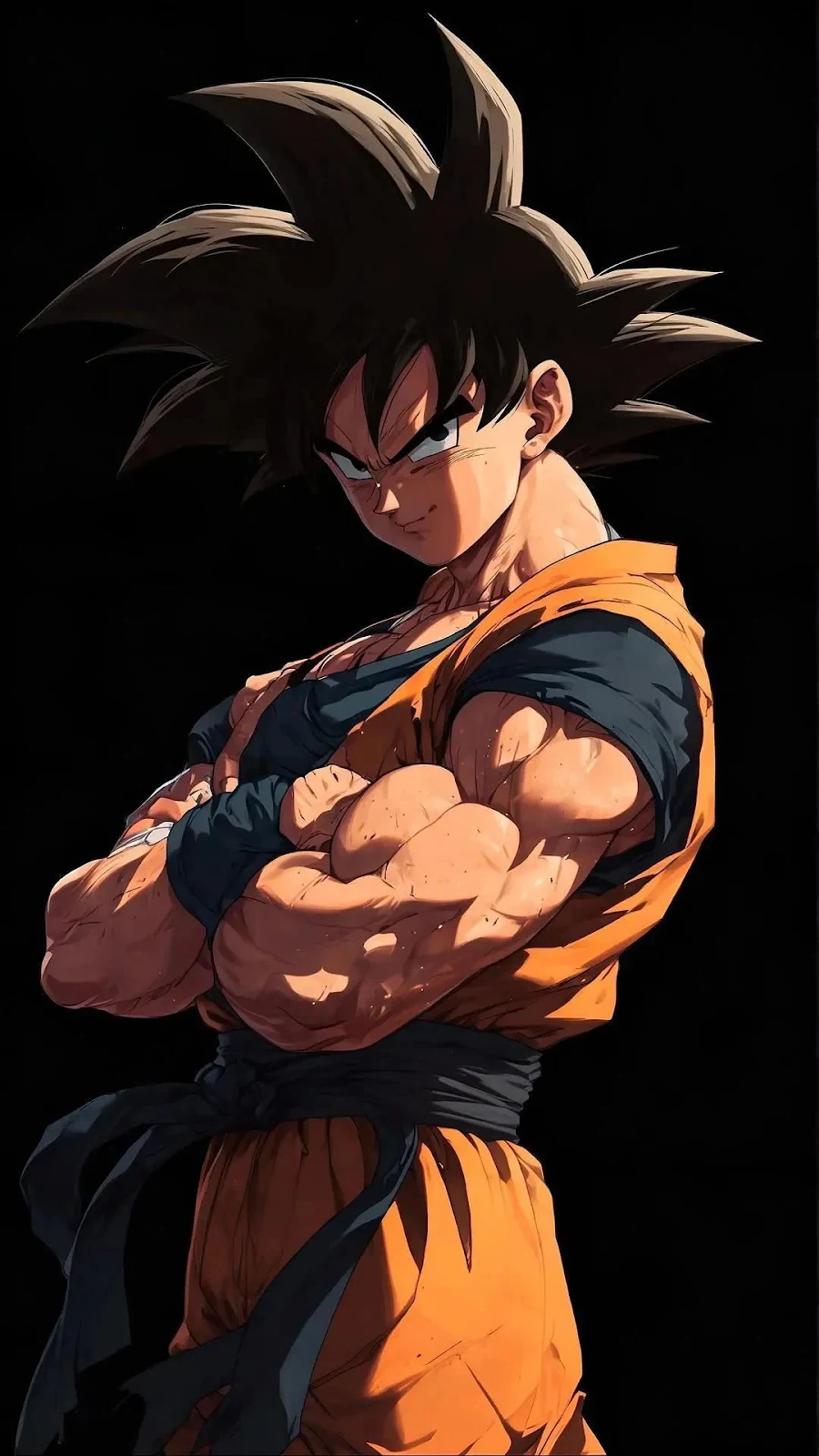 Goku From Dragon Ball Z - Anime Digital Art Full HD iPhone Wallpaper (1080x1920)