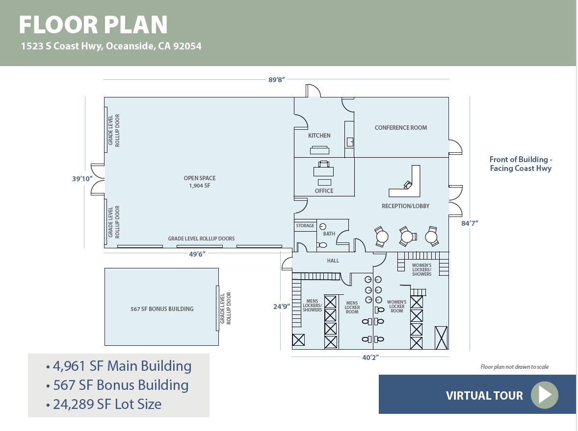 Floor plan of 1523 S Coast Hwy