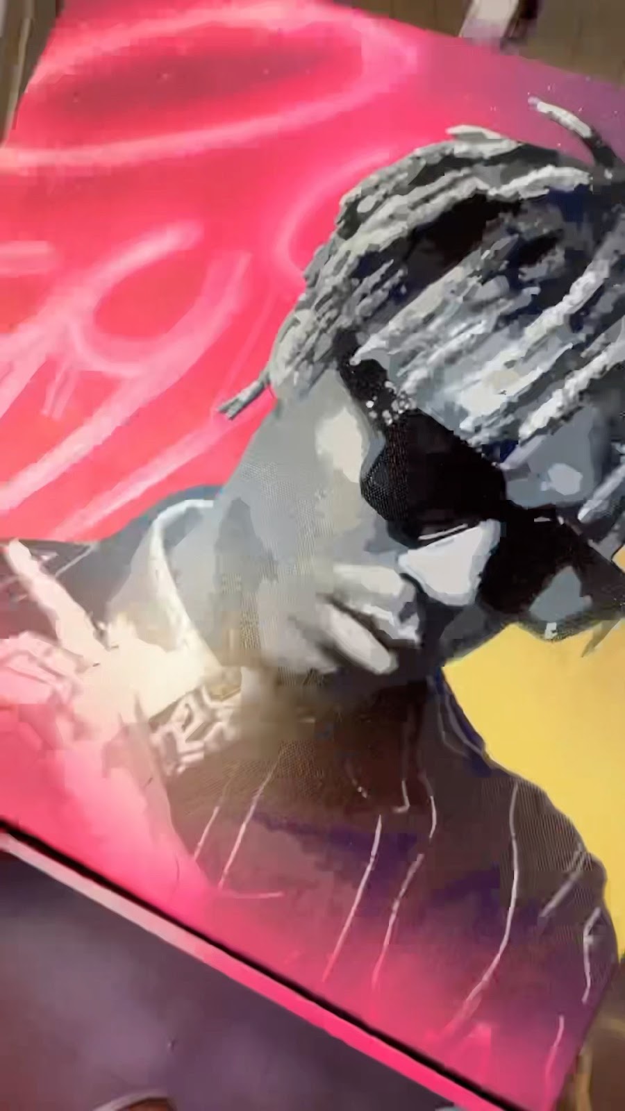 Juice Wrld Spray Paint Art