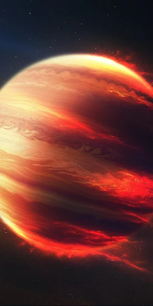 Space, Jupiter, Sun Rays, Red, Endless Space 4K Wallpaper Background