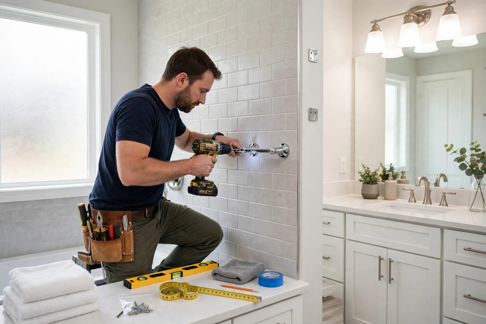 How to Install Bathroom Hardware Securely: Towel Bars, Hooks, and Holders That Stay Put