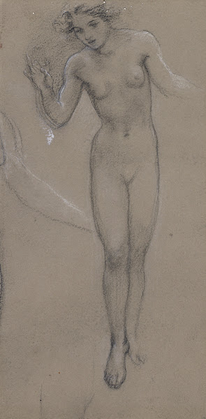 Study of a nude female figure for Diana and Endymion