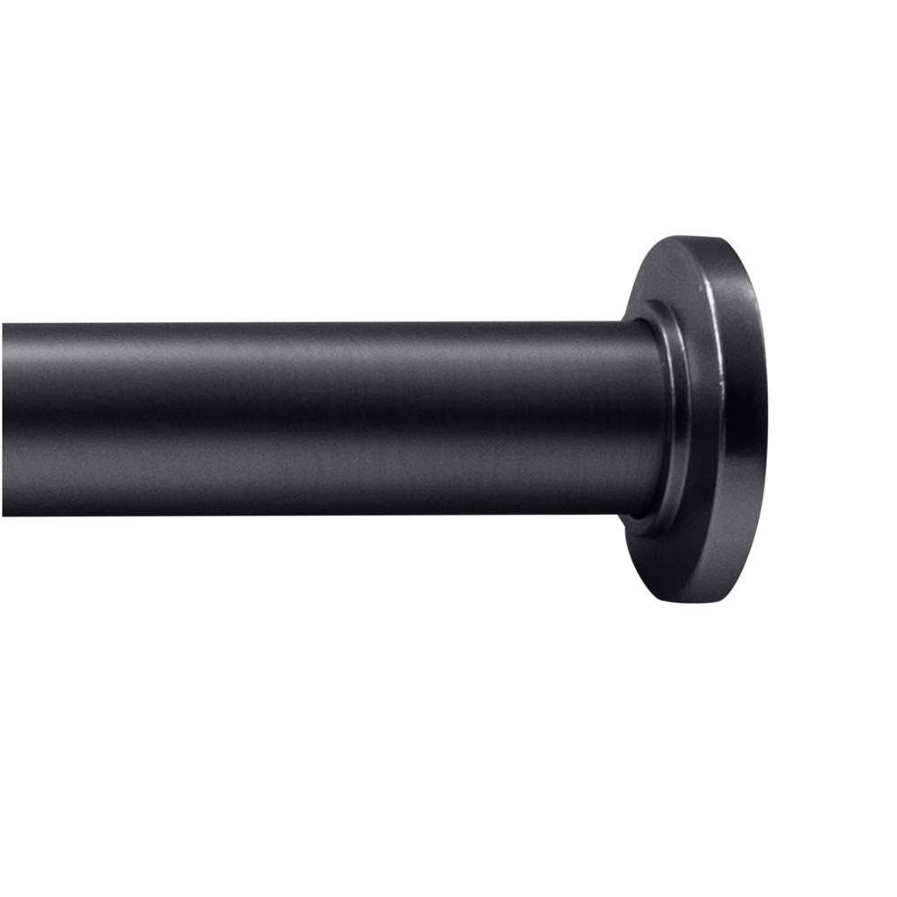 Cortinero para baño de metal Moda™ color negro