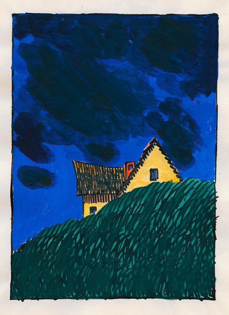 Komposition aus Pflaster und Wiese XIX 1924