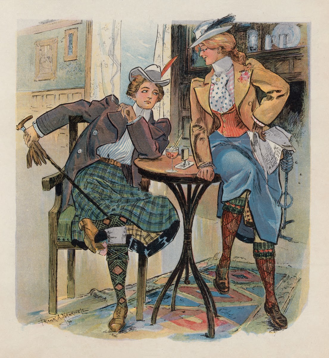 At the womans club 1899