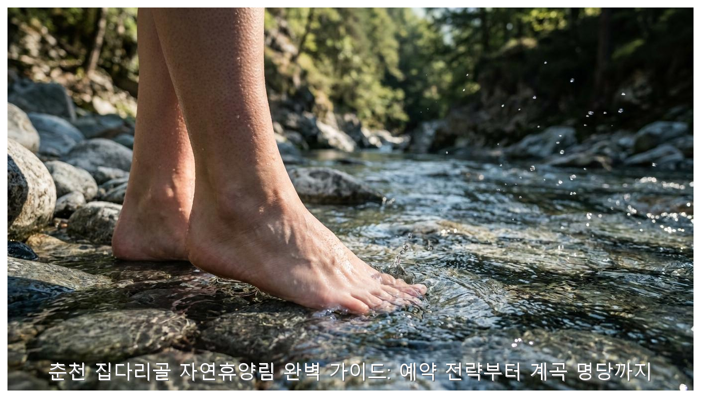 춘천 집다리골 자연휴양림 완벽 가이드: 예약 전략부터 계곡 명당까지 핵심 안내 및 분석 인포그래픽 (4)
