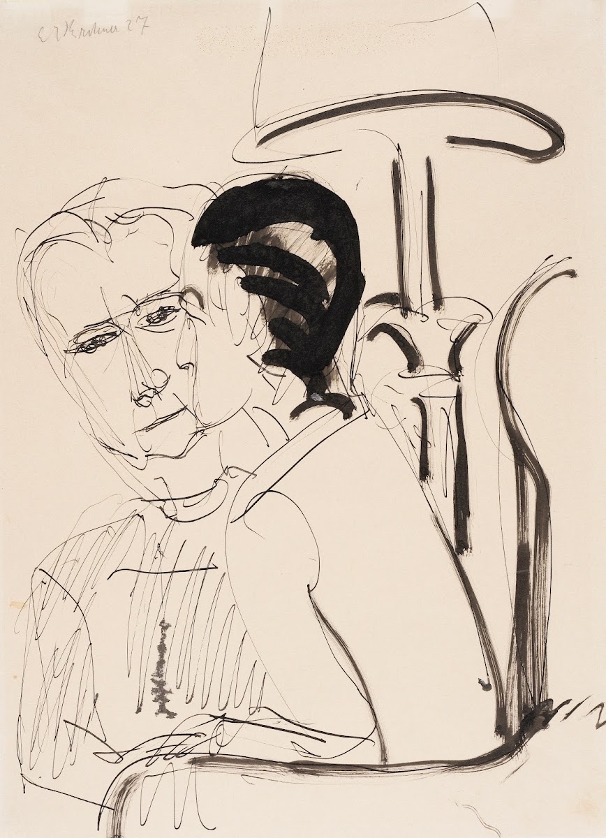 Gespräch unter der Lampe 1927