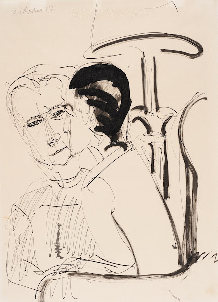 Gespräch unter der Lampe 1927