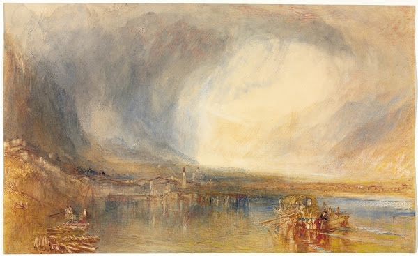 Flüelen from the Lake of Lucerne 1845