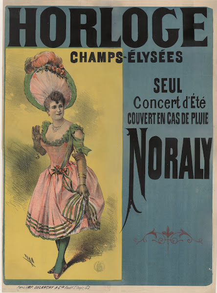 Horloge Champs Elysées Seul concert dété 1890