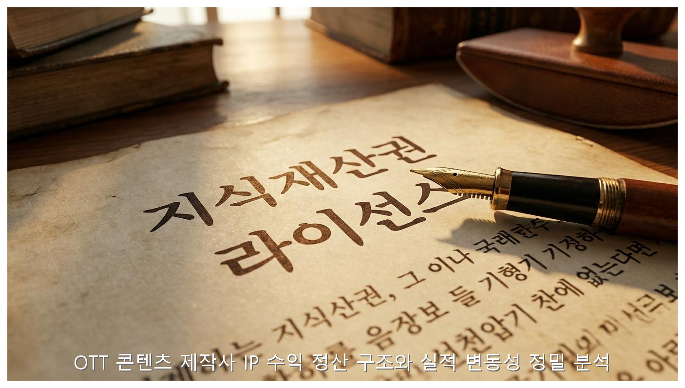 OTT 콘텐츠 제작사 IP 수익 정산 구조와 실적 변동성 정밀 분석 핵심 안내 및 분석 인포그래픽 (5)