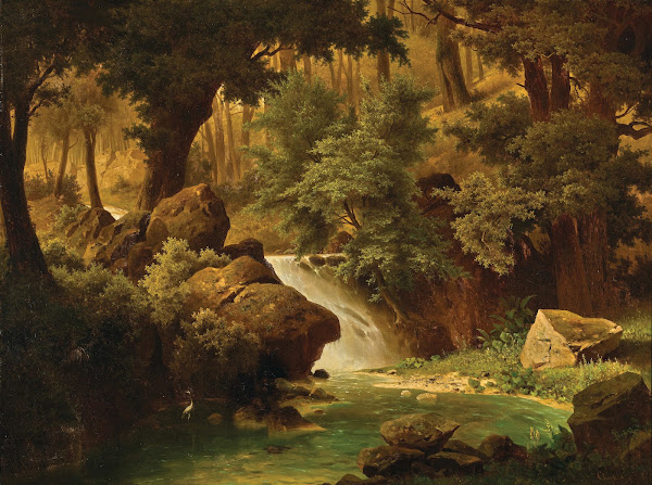 A Rocky Landscape with a River