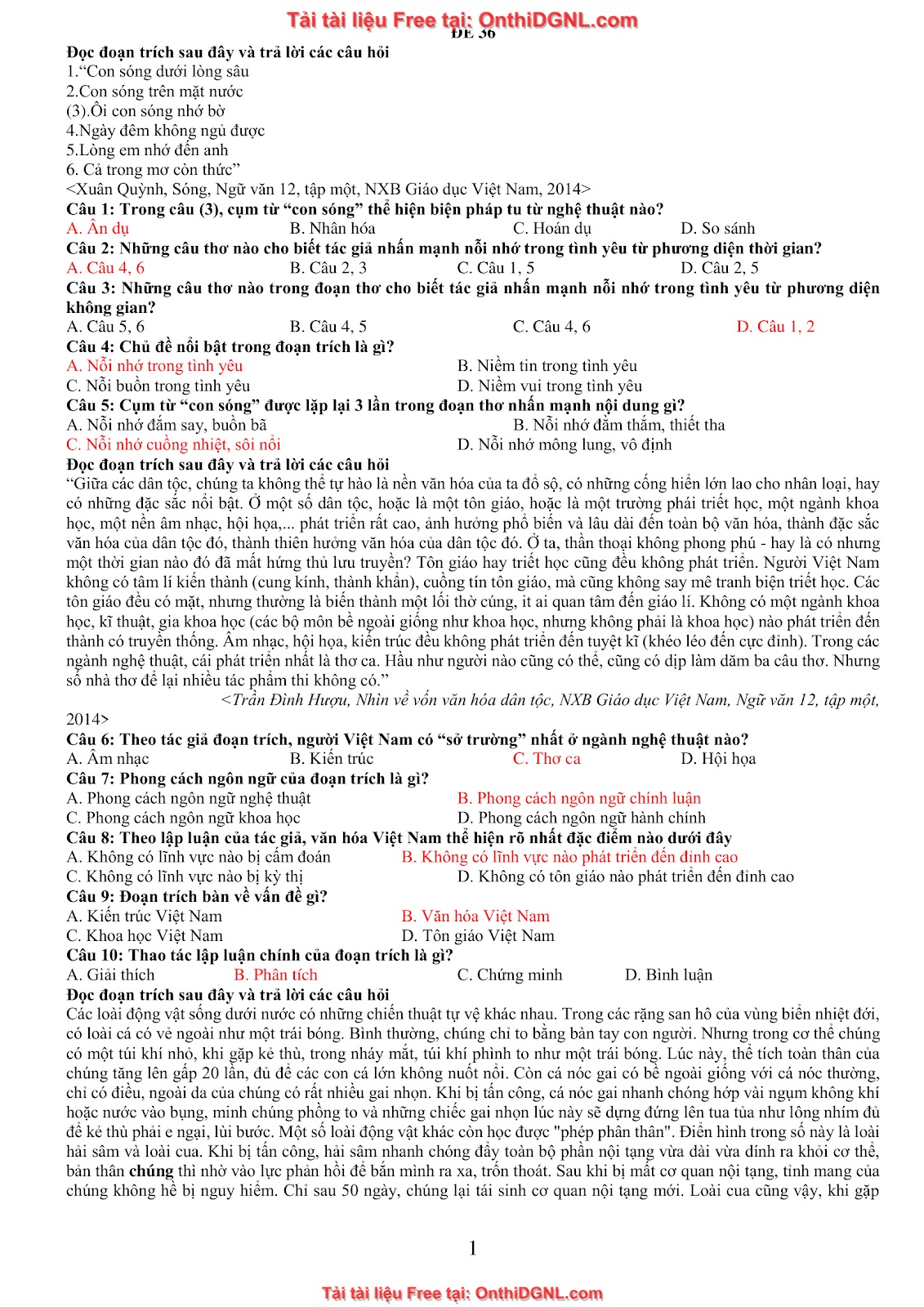 39 Đề ôn HSA - ĐỊnh tính